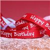 Order  Cake Ribbons - Happy Birthday Red